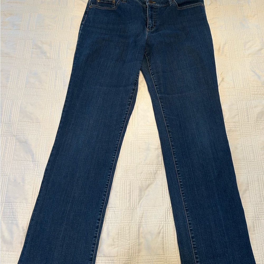 Ralph Lauren Blue Straight Leg Bootcut Jeans size 14
